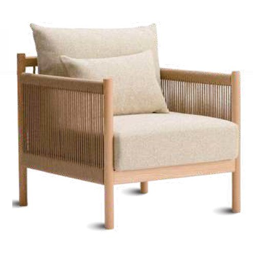 SAC-08 Armchair — Teak wood & rope
