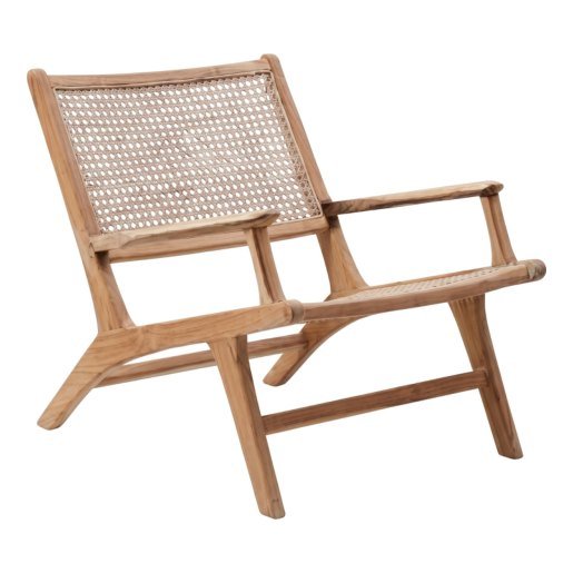 SAC-10 Armchair — Teak wood & rattan