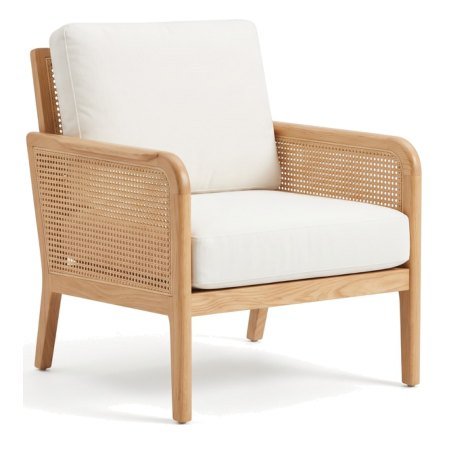SAC-13 Armchair — Teak wood & rattan