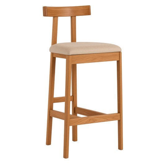 SBS-09 Bar stool — Teak wood
