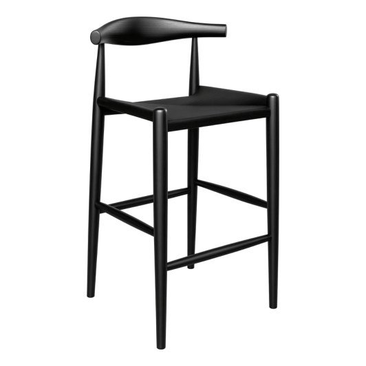 SBS-12 Bar stool — Teak wood & synthetic rattan