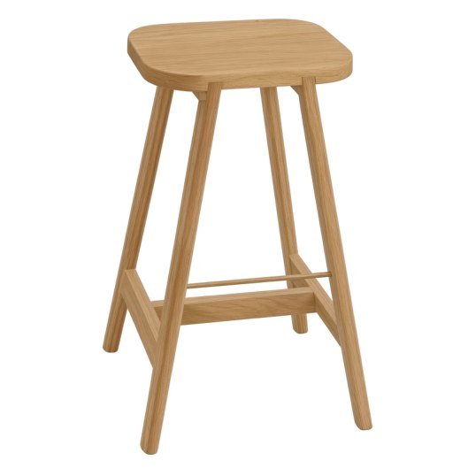 SBS-19 Bar stool — Teak wood & metal