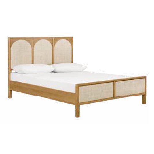 SBD-05 Bed frame — Teak wood & rattan