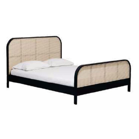 SBD-06 Bed frame — Teak wood & rattan