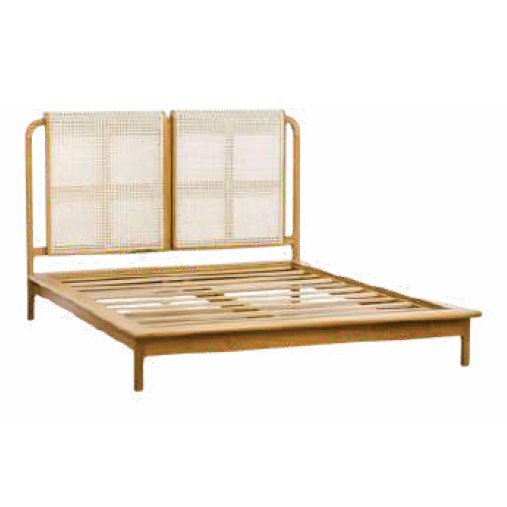 SBD-08 Bed frame — Teak wood & rattan