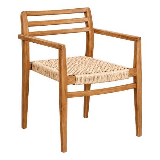 SDC-03 Dining chair — Teak wood & synthetic rattan