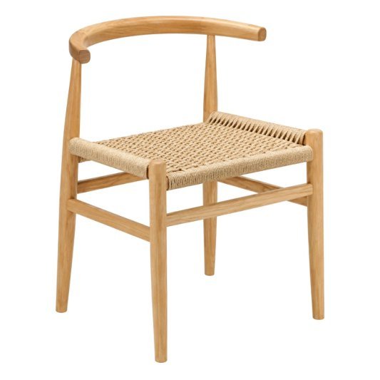 SDC-08 Dining chair — Teak wood & rope