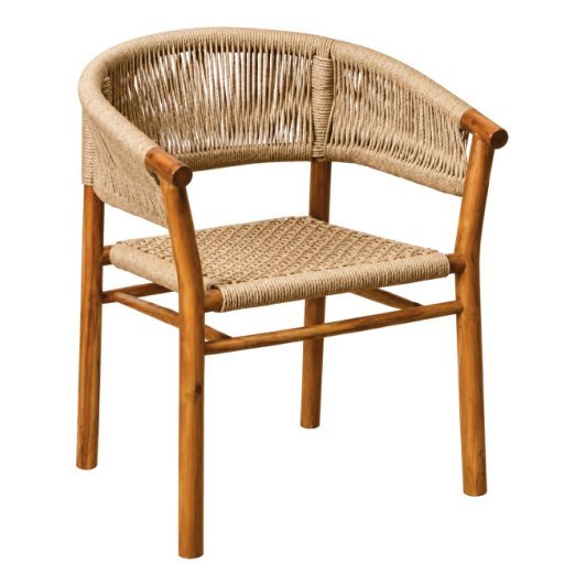 SDC-09 Dining chair — Teak wood & rope