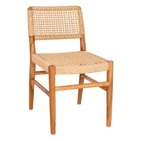SDC-10 Dining chair — Teak wood & synthetic rattan