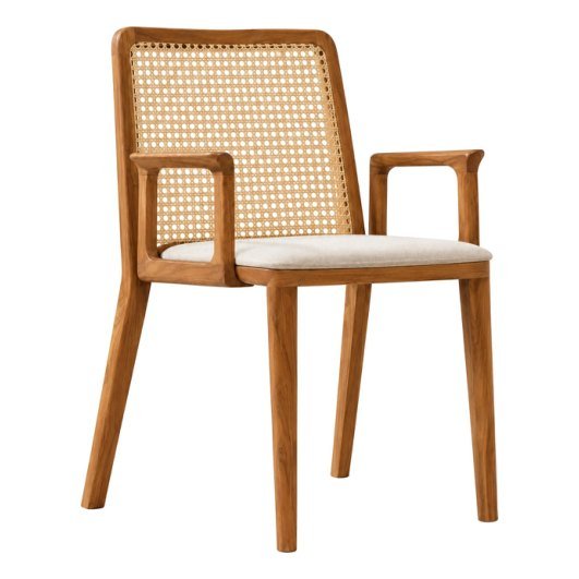SDC-11 Dining chair — Teak wood & rattan