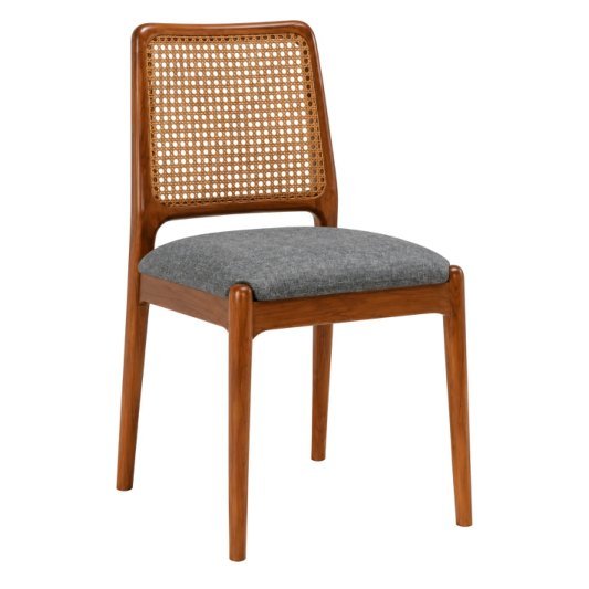 SDC-13 Dining chair — Teak wood & rattan