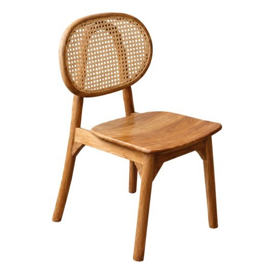 SDC-15 Dining chair — Teak wood & rattan