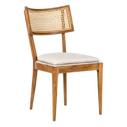 SDC-16 Dining chair — Teak wood & rattan