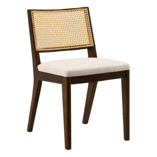 SDC-18 Dining chair — Teak wood & rattan