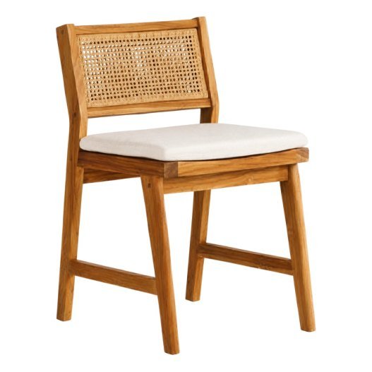 SDC-19 Dining chair — Teak wood & rattan