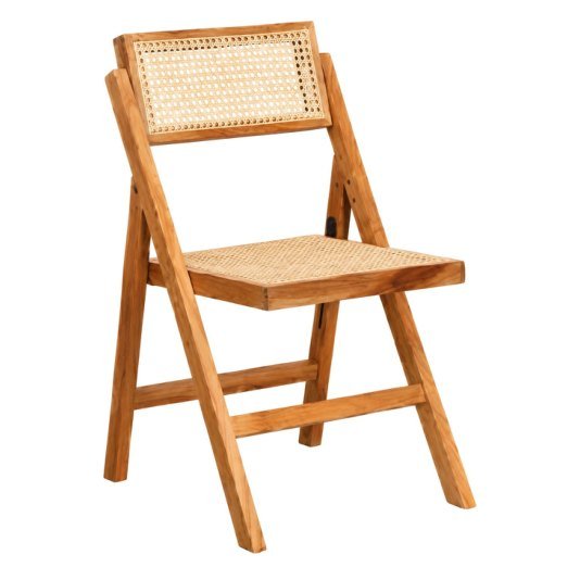 SDC-25 Dining chair — Teak wood & rattan
