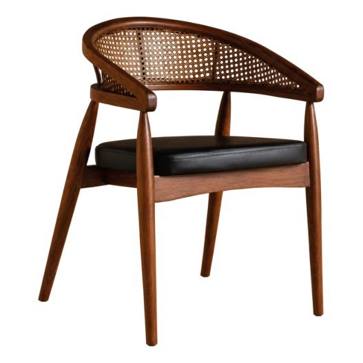 SDC-26 Dining chair — Teak wood & rattan