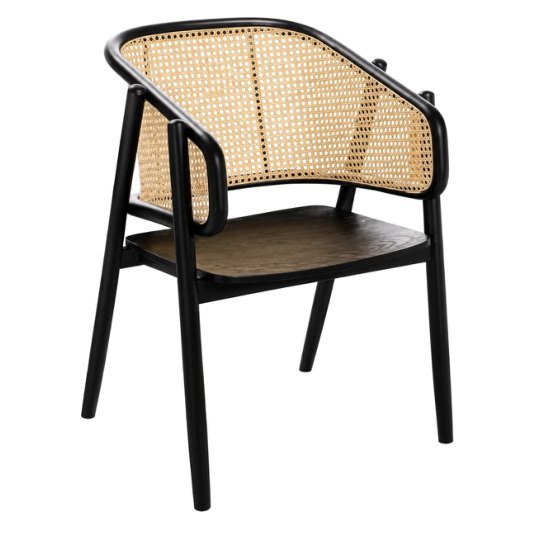 SDC-27 Dining chair — Teak wood & rattan