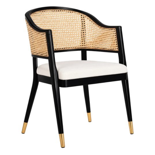 SDC-29 Dining chair — Teak wood & rattan