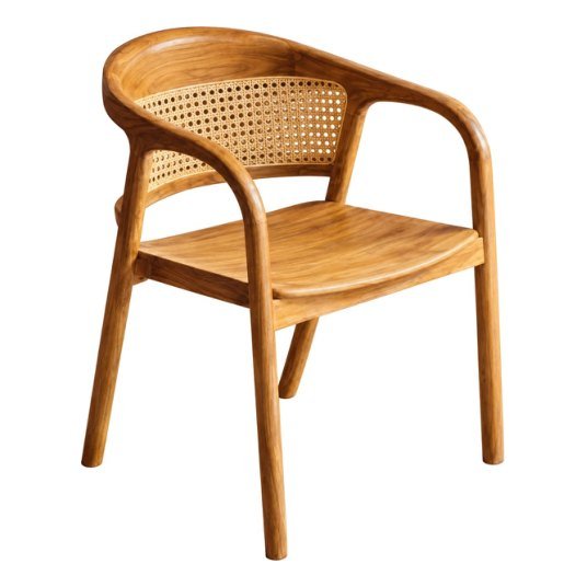 SDC-30 Dining chair — Teak wood & rattan