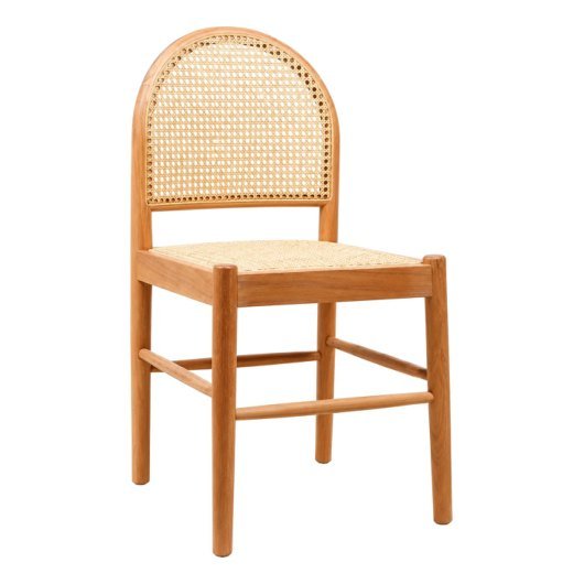 SDC-32 Dining chair — Teak wood & rattan