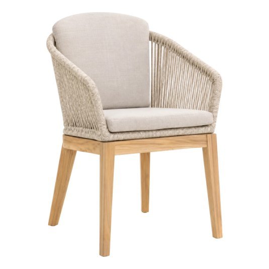 SDC-57 Dining chair — Teak wood & rope
