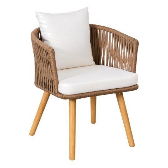 SDC-58 Dining chair — Teak wood & rope