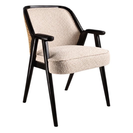 SDC-61 Dining chair — Teak wood & rattan