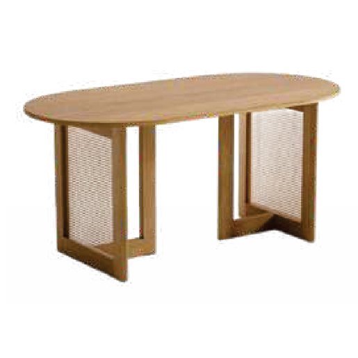 SDT-11 Dining table — Teak wood & rattan