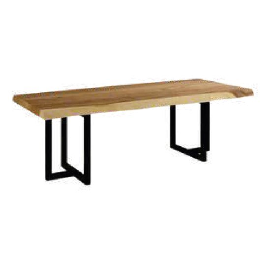 SDT-13 Dining table — Suar wood & metal