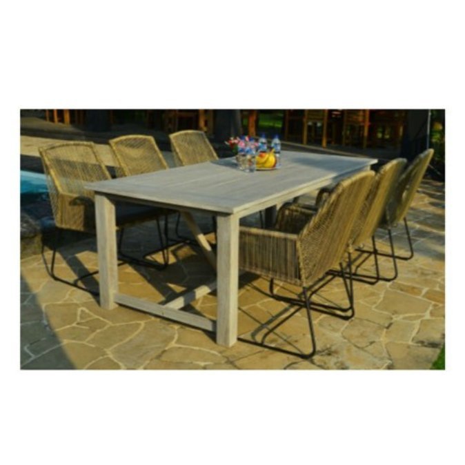 Kuta Dining Table with Denpasar Dining Armchair