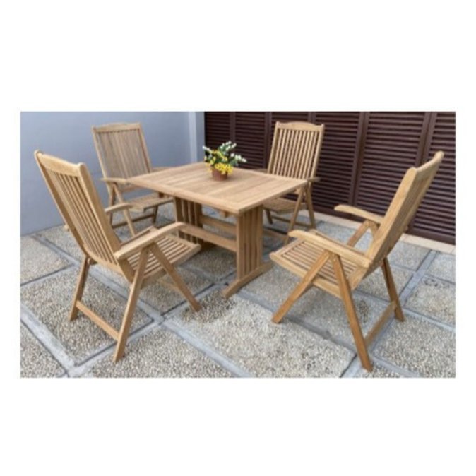 Mini Landsort Extension Table 110–150 cm with Helsinki Reclining Chair