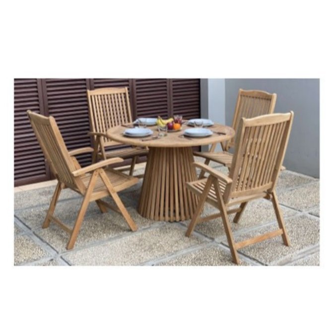 Nusa Dua Dining Table 120 cm with Helsinki Reclining Chair