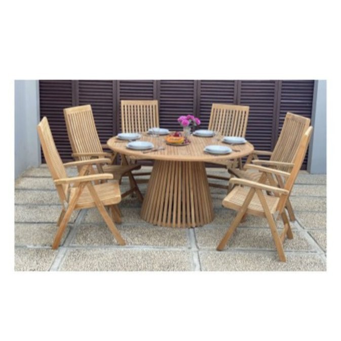 Nusa Dua Dining Table 150 cm with Blitar Reclining Chair
