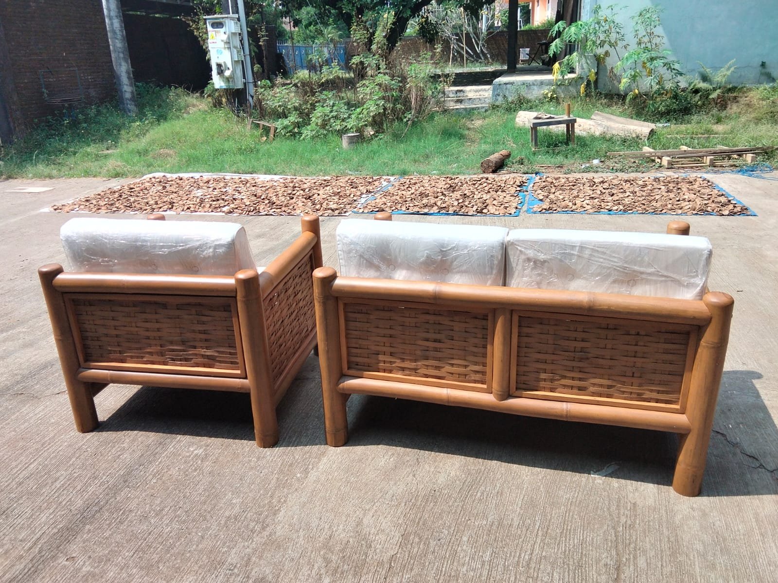 Komodo 3-Seater Bench — Bamboo Sofa