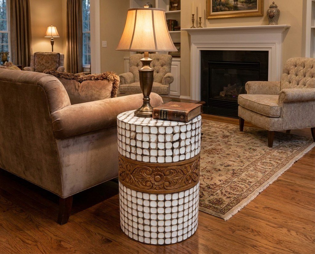 Signature Carving Side Table