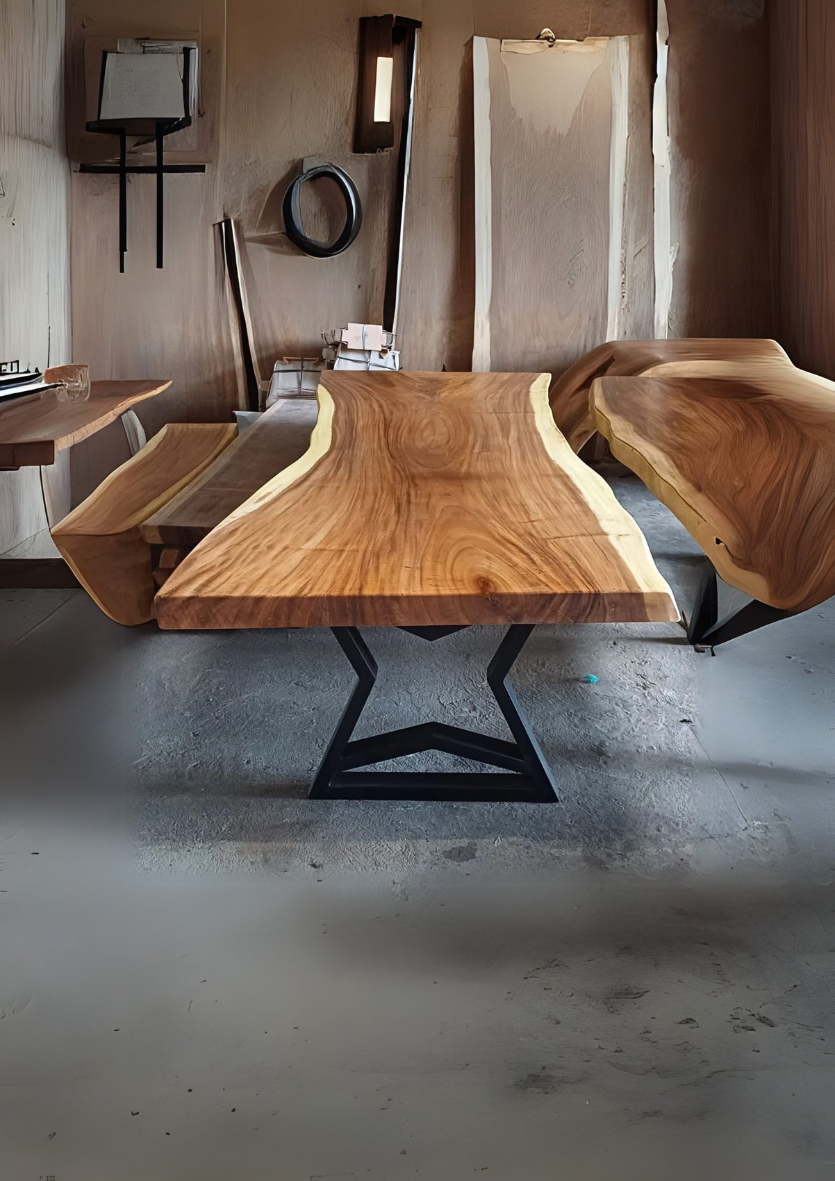 ST-10 Live-edge slab · Star leg
